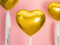 Balony z konfetti serca złote na Hel Ślub Wesele Balony z konfetti serca złote na Hel Ślub Wesele
