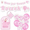 Balony zaproszenia baner ozdoby na roczek ZESTAW Balony zaproszenia baner ozdoby na roczek ZESTAW