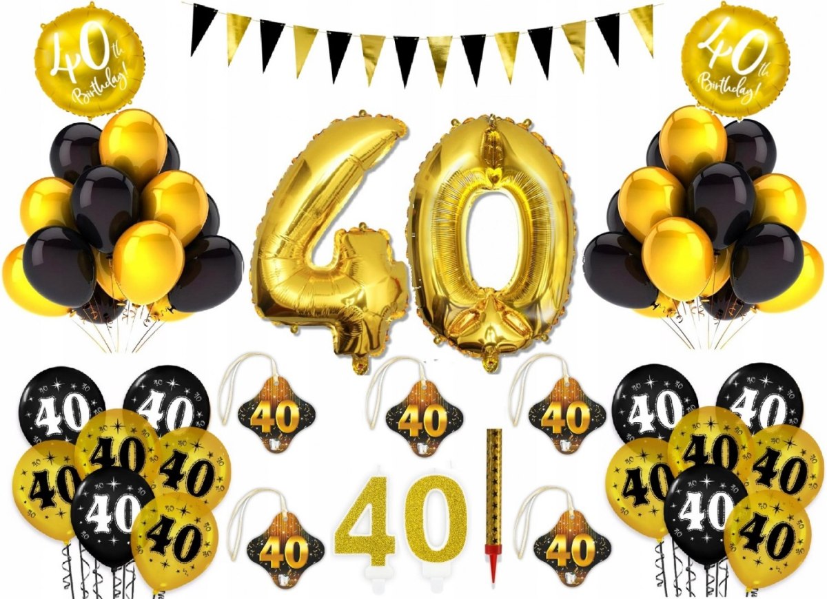 Dekoracje balony cyfry na 40 czterdzieste urodziny Dekoracje balony cyfry na 40 czterdzieste urodziny