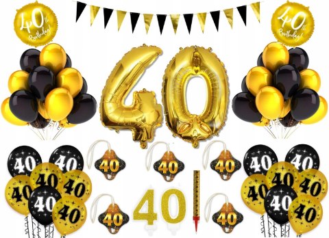 Dekoracje balony cyfry na 40 czterdzieste urodziny Dekoracje balony cyfry na 40 czterdzieste urodziny