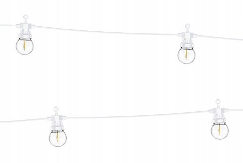 Lampki dekoracyjne żarówki LED zewnętrzne białe 5m Lampki dekoracyjne żarówki LED zewnętrzne białe 5m