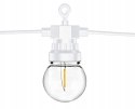Lampki dekoracyjne żarówki LED zewnętrzne białe 5m
