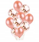 Zestaw dekoracji balony rose gold na 18 urodziny Zestaw dekoracji balony rose gold na 18 urodziny