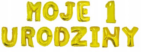 Balony literki na roczek girlanda moje urodziny Balony literki na roczek girlanda moje urodziny