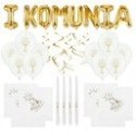 Balony napis I KOMUNIA serwetki świece na komunię Balony napis I KOMUNIA serwetki świece na komunię