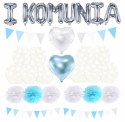Balony pompony girlanda napis dekoracje na komunię Balony pompony girlanda napis dekoracje na komunię