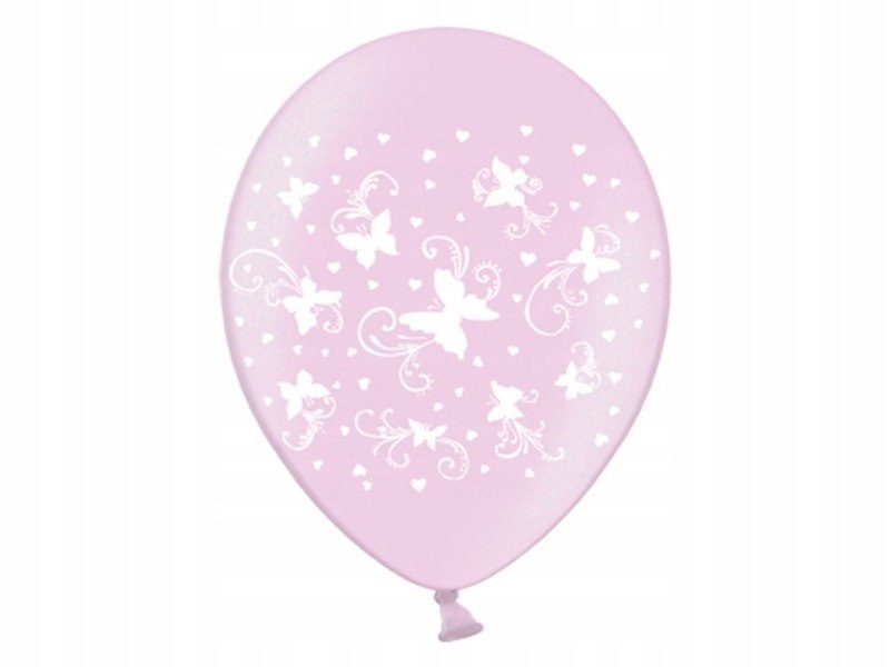 Balony różowe motylki dekoracje na ślub wesele SB Balony różowe motylki dekoracje na ślub wesele SB