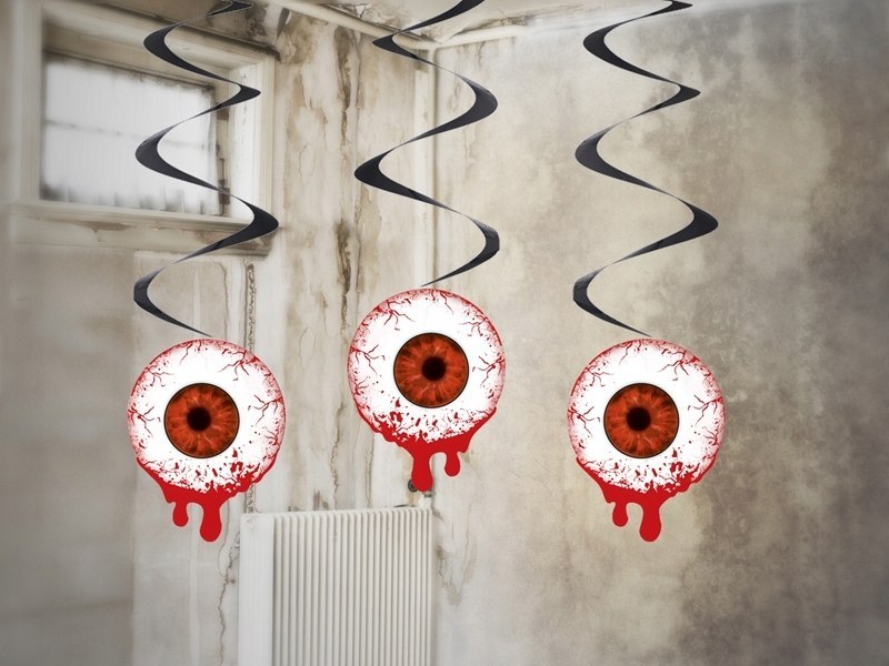 Dekoracja świderki pływające oko na Halloween 3szt Dekoracja świderki pływające oko na Halloween 3szt