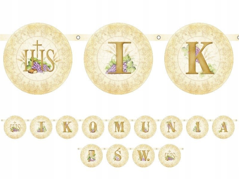 Dekoracje ozdoby komunijne balony na I Komunię XXL Dekoracje ozdoby komunijne balony na I Komunię XXL