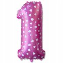 Wielki balon cyfra 1 dekoracje balony na roczek 75 Wielki balon cyfra 1 dekoracje balony na roczek 75