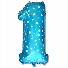 Wielki balon cyfra 1 dekoracje balony na roczek 75