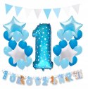 Wielki balon cyfra 1 dekoracje balony na roczek 40 cm Wielki balon cyfra 1 dekoracje balony na roczek 40 cm