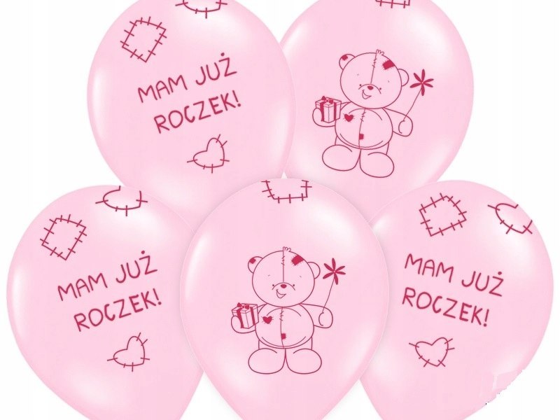 Wielki zestaw balonów balony na roczek 1 urodziny Wielki zestaw balonów balony na roczek 1 urodziny