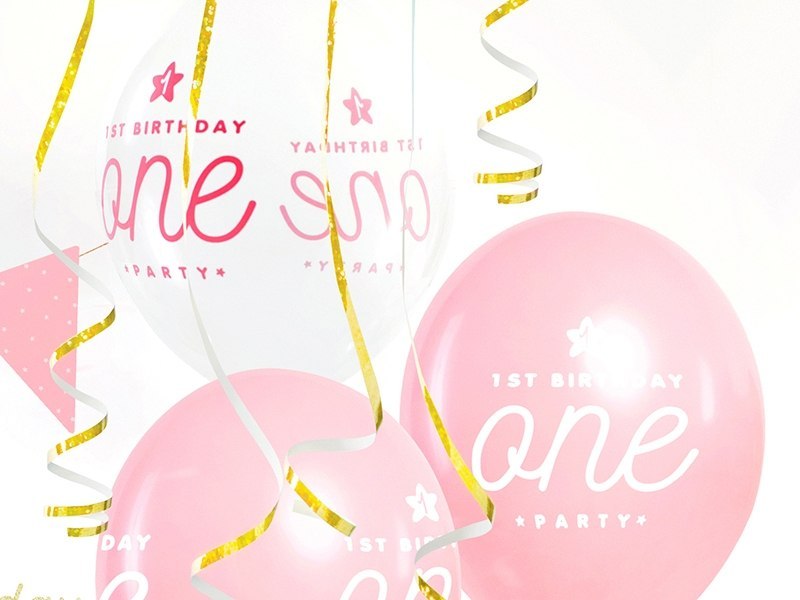 Wielki zestaw balonów balony na roczek 1 urodziny
