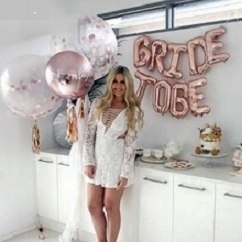 Balony BRIDE TO BE na wieczór panieński rosegold Balony BRIDE TO BE na wieczór panieński rosegold