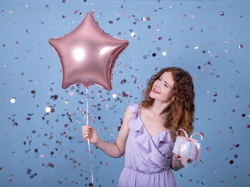Balony IHS baner topper na komunię ZESTAW goldrose Balony IHS baner topper na komunię ZESTAW goldrose