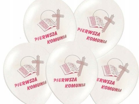 Balony girlandy płatki róż ZESTAW na komunię IHS Balony girlandy płatki róż ZESTAW na komunię IHS
