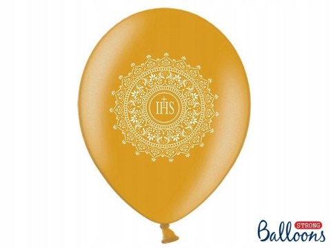 Balony napis IHS pompony topper na komunię ZESTAW Balony napis IHS pompony topper na komunię ZESTAW