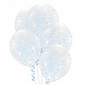 Balony serwetki girlandy na komunię ZESTAW błękit