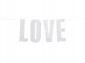Baner napis girlanda Love dekoracje walentynkowe Baner napis girlanda Love dekoracje walentynkowe