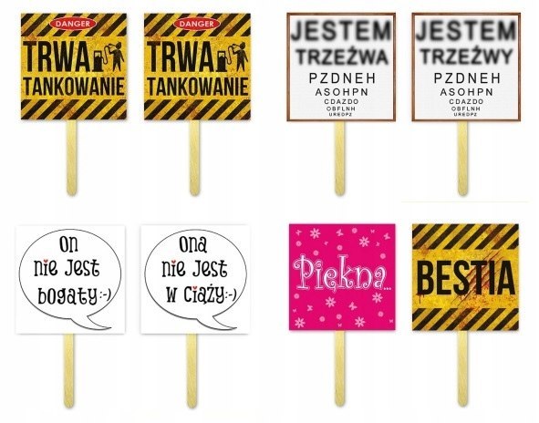 Gadżety rekwizyty akcesoria do fotobudki zdjęć Gadżety rekwizyty akcesoria do fotobudki zdjęć