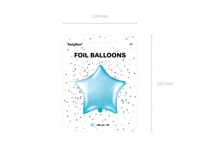 Balon Gwiazdka balony dekoracje na roczek Hel