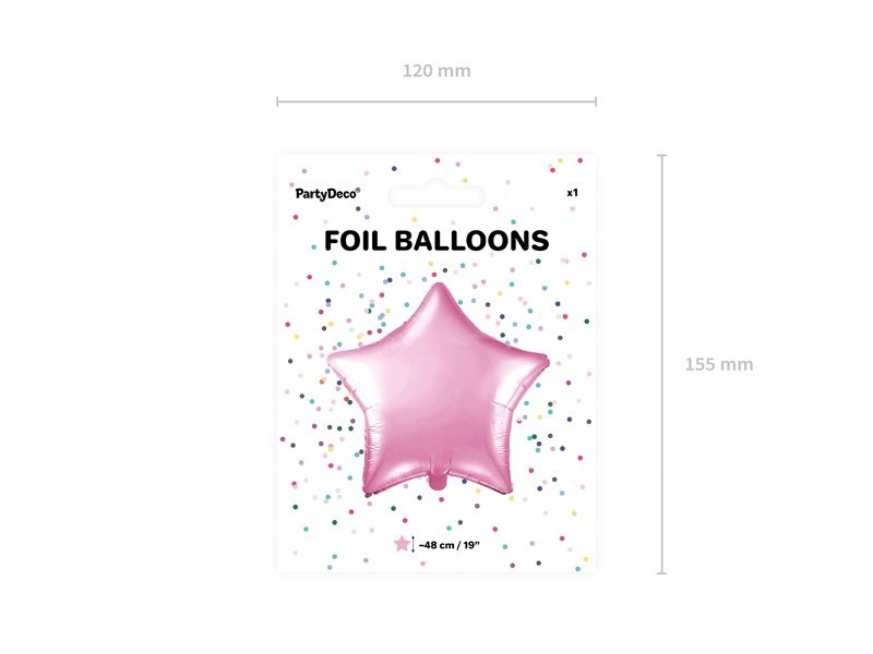 Balon Gwiazdka dekoracje na roczek 1 urodziny Hel