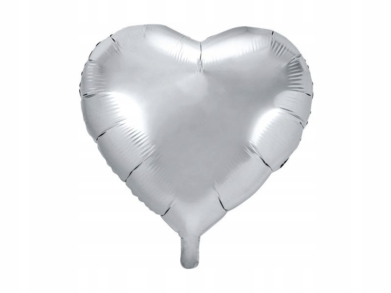 Balon w kształcie serca srebrny na Hel Ślub Wesele Balon w kształcie serca srebrny na Hel Ślub Wesele