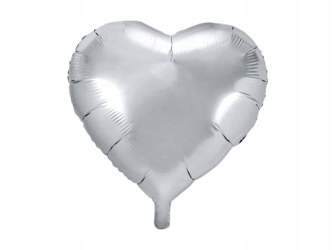 Balon w kształcie serca srebrny na Hel Ślub Wesele Balon w kształcie serca srebrny na Hel Ślub Wesele