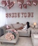 Balony BRIDE TO BE litery na wieczór panieński 5wz