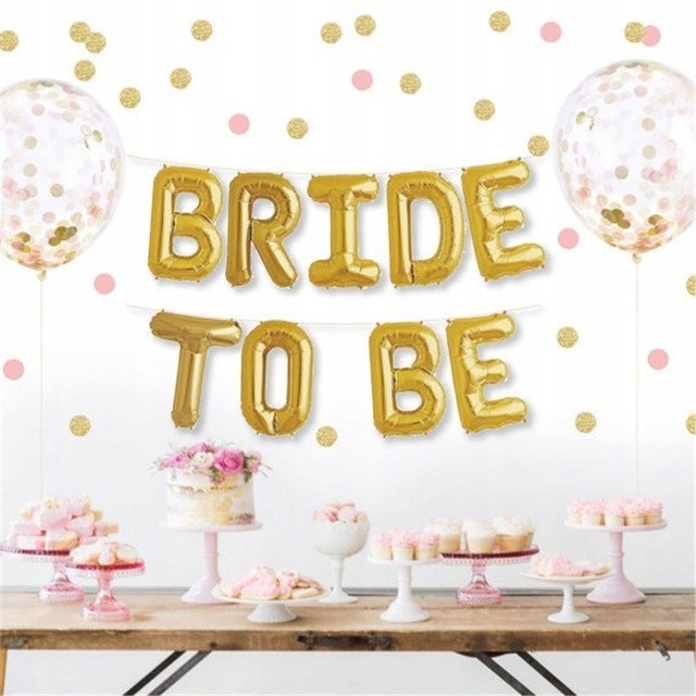Balony BRIDE TO BE litery na wieczór panieński 5wz Balony BRIDE TO BE litery na wieczór panieński 5wz