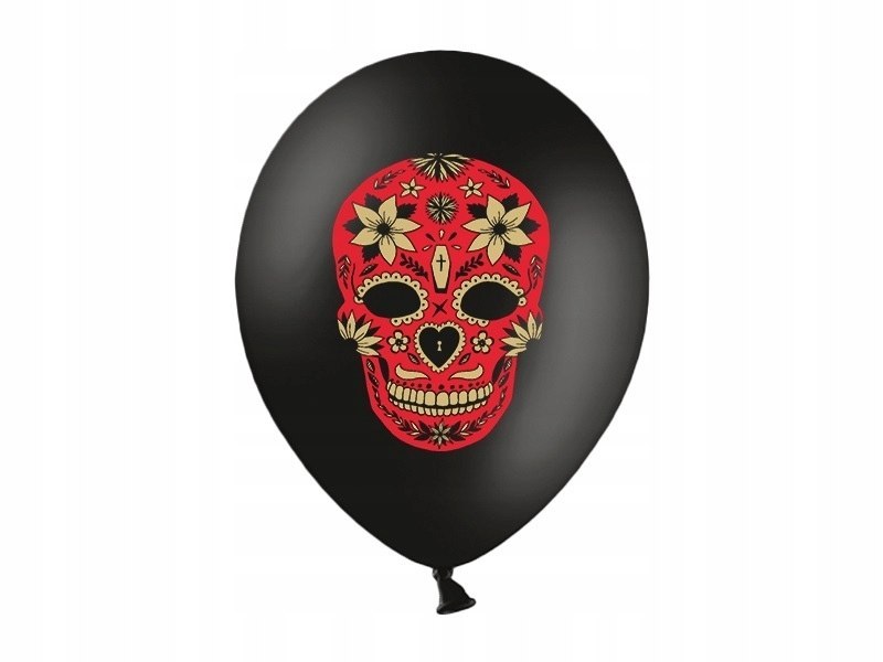 Balony na Halloween Dia de los Muertos DUŻE 10szt. Balony na Halloween Dia de los Muertos DUŻE 10szt.