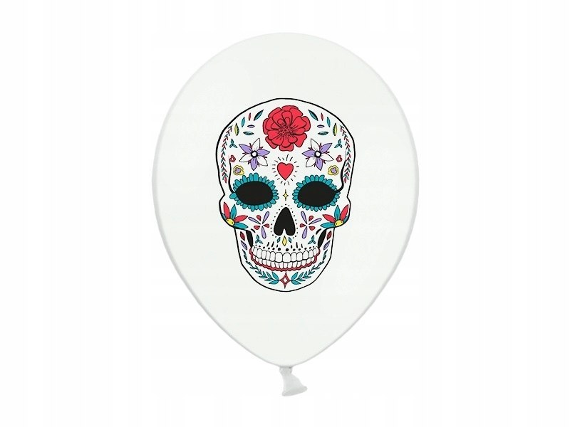 Balony na Halloween Dia de los Muertos DUŻE 10szt. Balony na Halloween Dia de los Muertos DUŻE 10szt.
