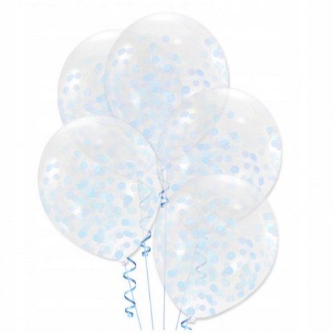 Balony z konfetti roczek urodziny baby shower x10