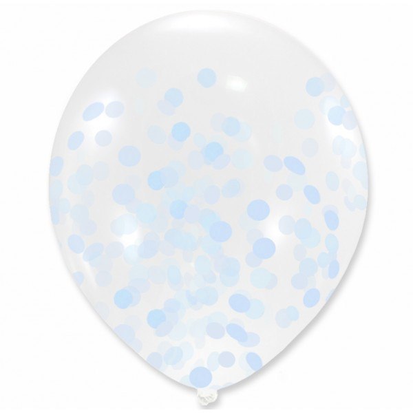 Balony z konfetti roczek urodziny baby shower x10 Balony z konfetti roczek urodziny baby shower x10