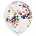 Balony z konfetti roczek urodziny baby shower x10