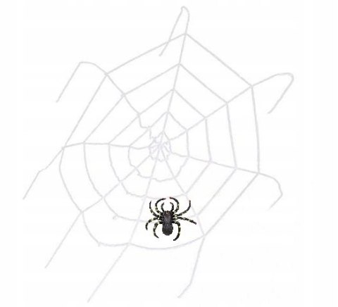 Wielka pajęczyna sieć pająka na Halloween + pająk Wielka pajęczyna sieć pająka na Halloween + pająk