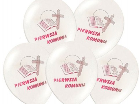 Balony komunijne na komunię DUŻE 30cm 10szt 3wzory Balony komunijne na komunię DUŻE 30cm 10szt 3wzory