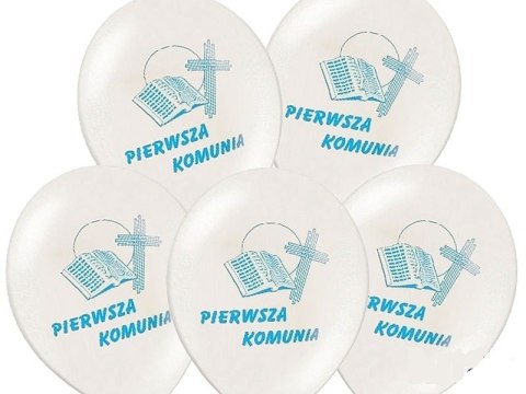 Balony komunijne na komunię DUŻE 30cm 10szt 3wzory Balony komunijne na komunię DUŻE 30cm 10szt 3wzory