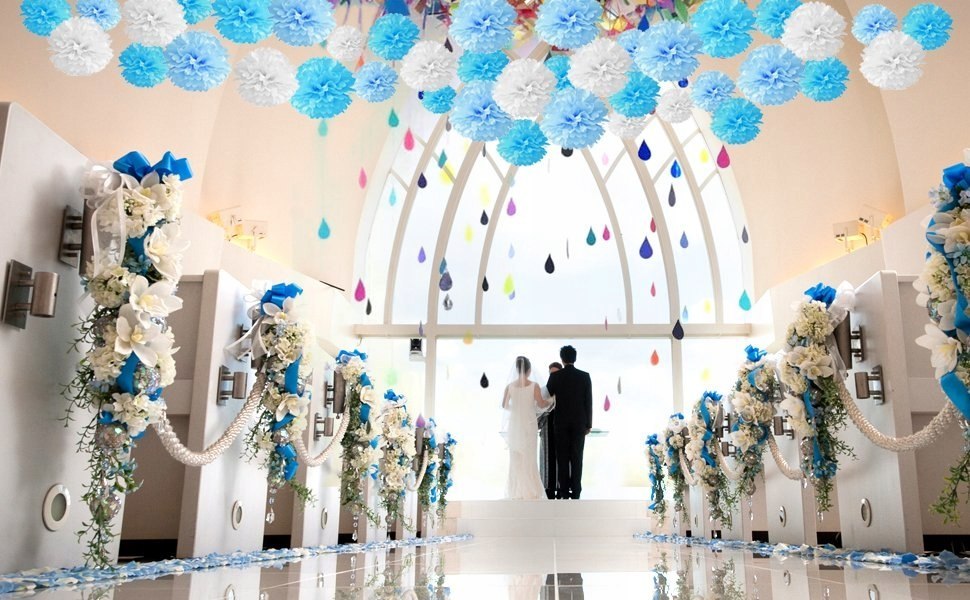 Pompony bibułowe kule kwiatowe wesele roczek 35cm