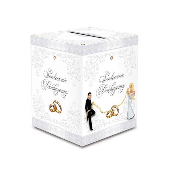Pudełko na koperty pieniądze życzenia wesele Ślub