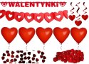 Balony serca girlanda Dekoracje na WALENTYNKI 12el Balony serca girlanda Dekoracje na WALENTYNKI 12el