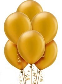 Balony złote srebrne metaliczne na Sylwestra x100 Balony złote srebrne metaliczne na Sylwestra x100