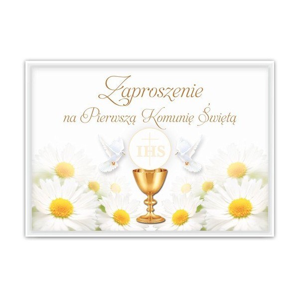 Zaproszenia na komunię komunijne x10 koperty PROMO Zaproszenia na komunię komunijne x10 koperty PROMO