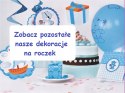 Balon na chrzciny roczek baby shower róż w grochy