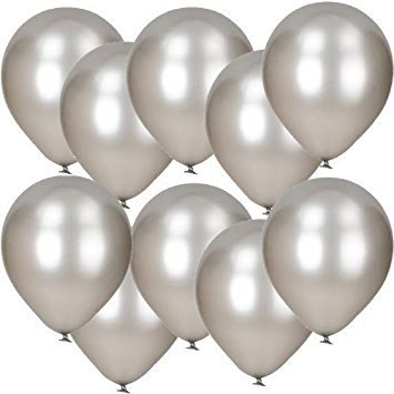 Balony srebrne złote metaliczne na wesele x100 SB Balony srebrne złote metaliczne na wesele x100 SB