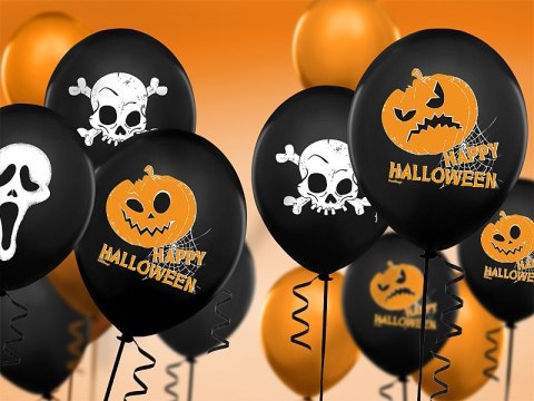 Dekoracje na Halloween balony pająki girlanda 23el Dekoracje na Halloween balony pająki girlanda 23el