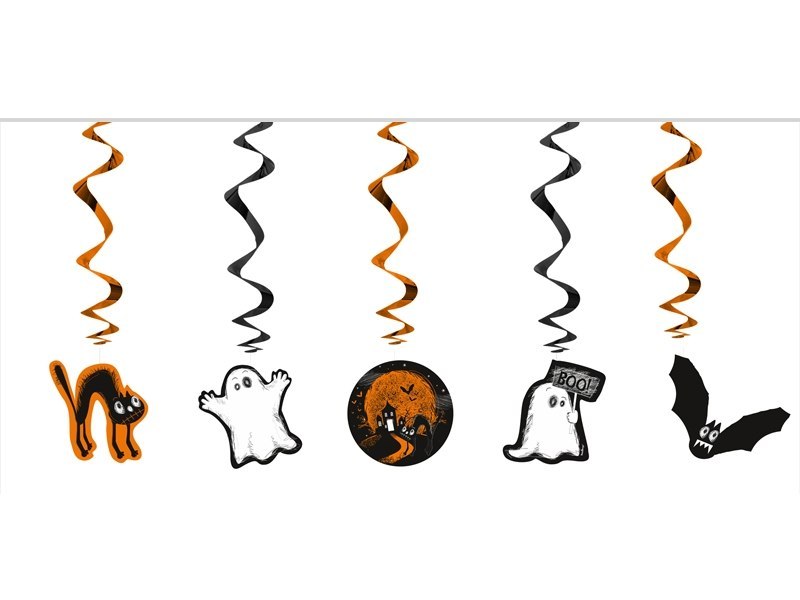 Dekoracje na Halloween balony pająki napis ZESTAW Dekoracje na Halloween balony pająki napis ZESTAW