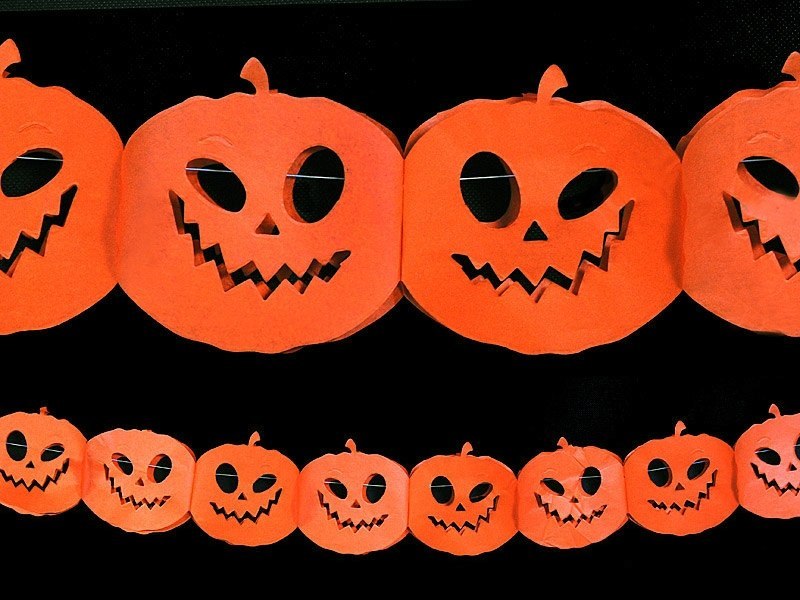 Girlanda dynie na Halloween dekoracje różne wzory Girlanda dynie na Halloween dekoracje różne wzory