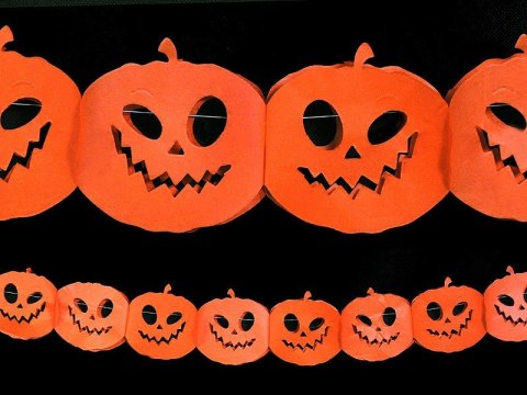 Girlanda dynie na Halloween dekoracje różne wzory Girlanda dynie na Halloween dekoracje różne wzory
